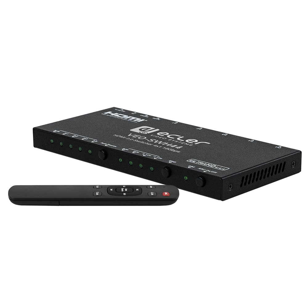Switch 4x1 pour HDMI® avec extracteur audio VEO-SWH44