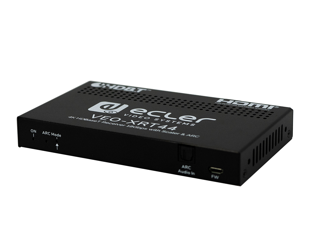 Récepteur HDBaseT 4K 18Gbps Extender/Scaler VEO-XRT44