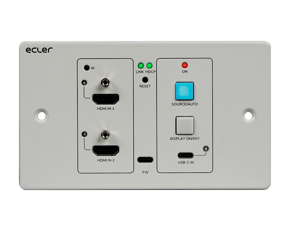 Transmetteur HDbaseT sur plaque murale VEO-XWT44E
