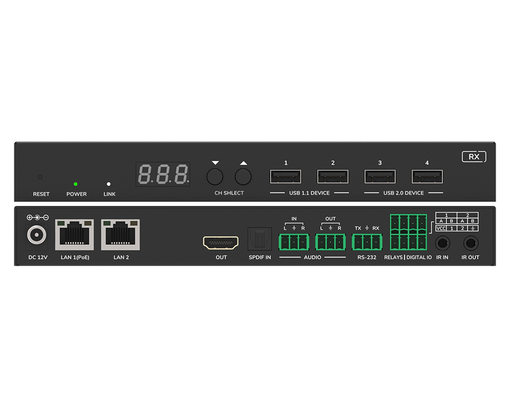 Récepteur vidéo JPEG2000 4K sur IP avec Dante® VEO-XRI4D – Image 5